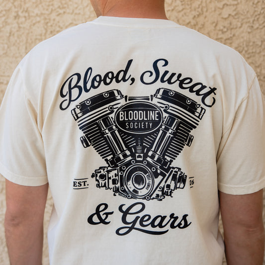 Blood, Sweat & Gears — V-Twin Tee