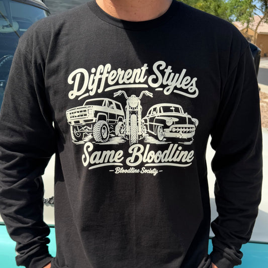 Different Styles Same Bloodline LS Tee