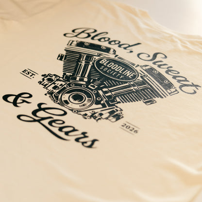 Blood, Sweat & Gears — V-Twin Tee